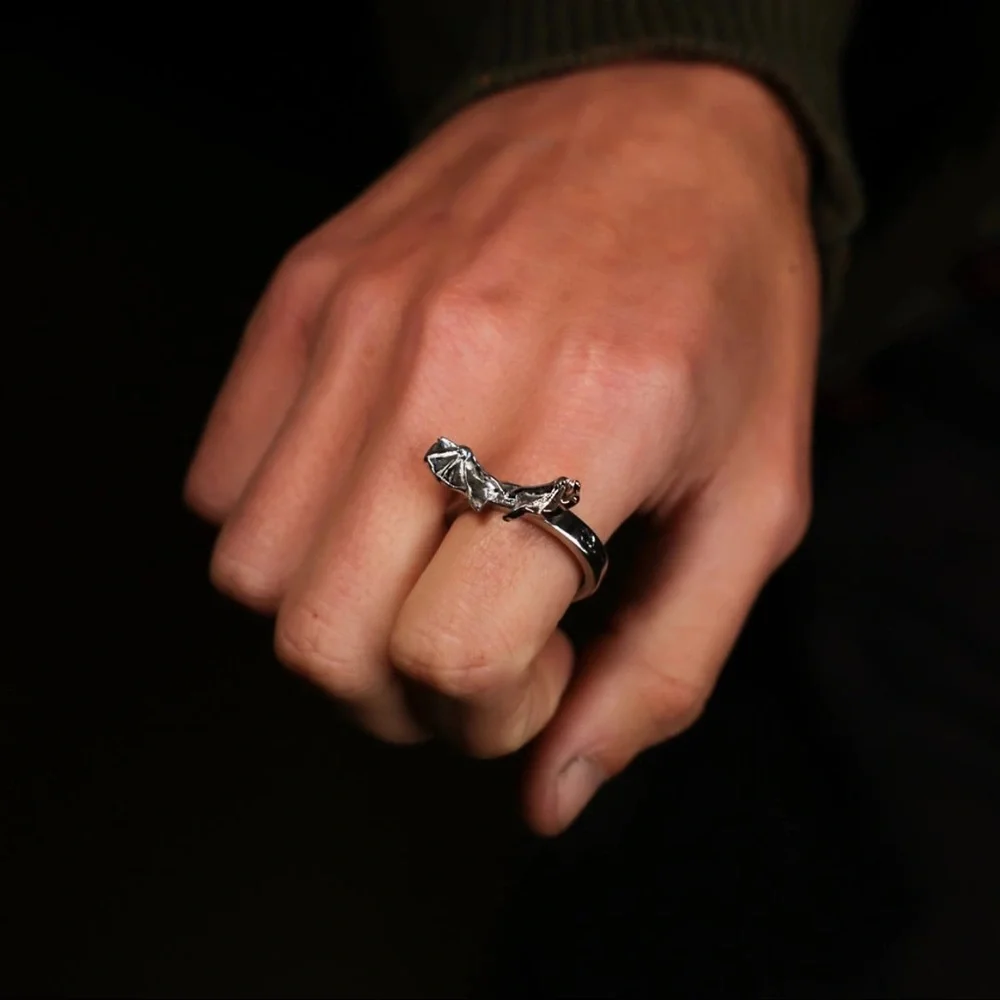 Hard Jewelry Deathwing Ring, Size 8